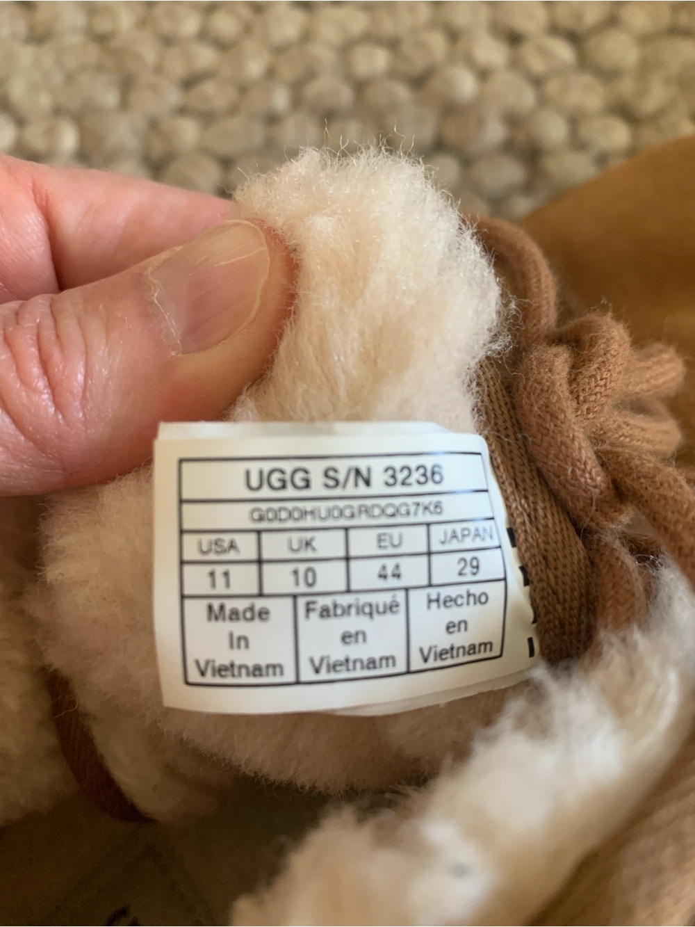 UGG Chestnut Shearling-Lined Lace-Up Boots - Picture 4 of 6